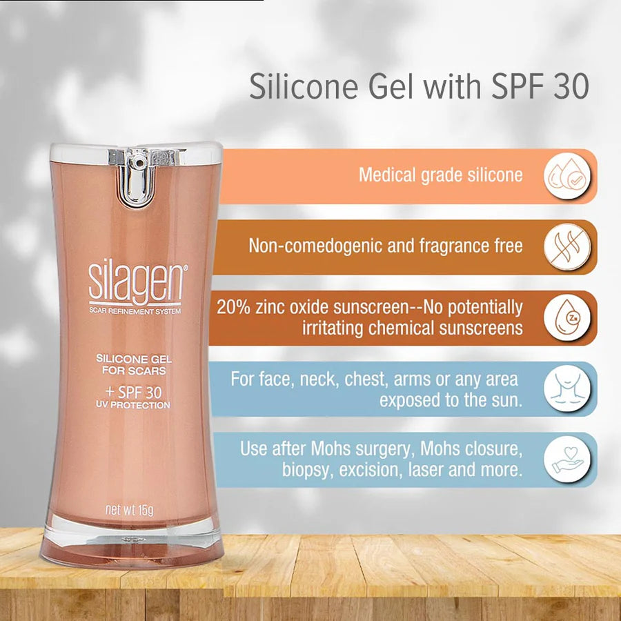 100% Pure Silicon Gel + SPF 30 - 15g